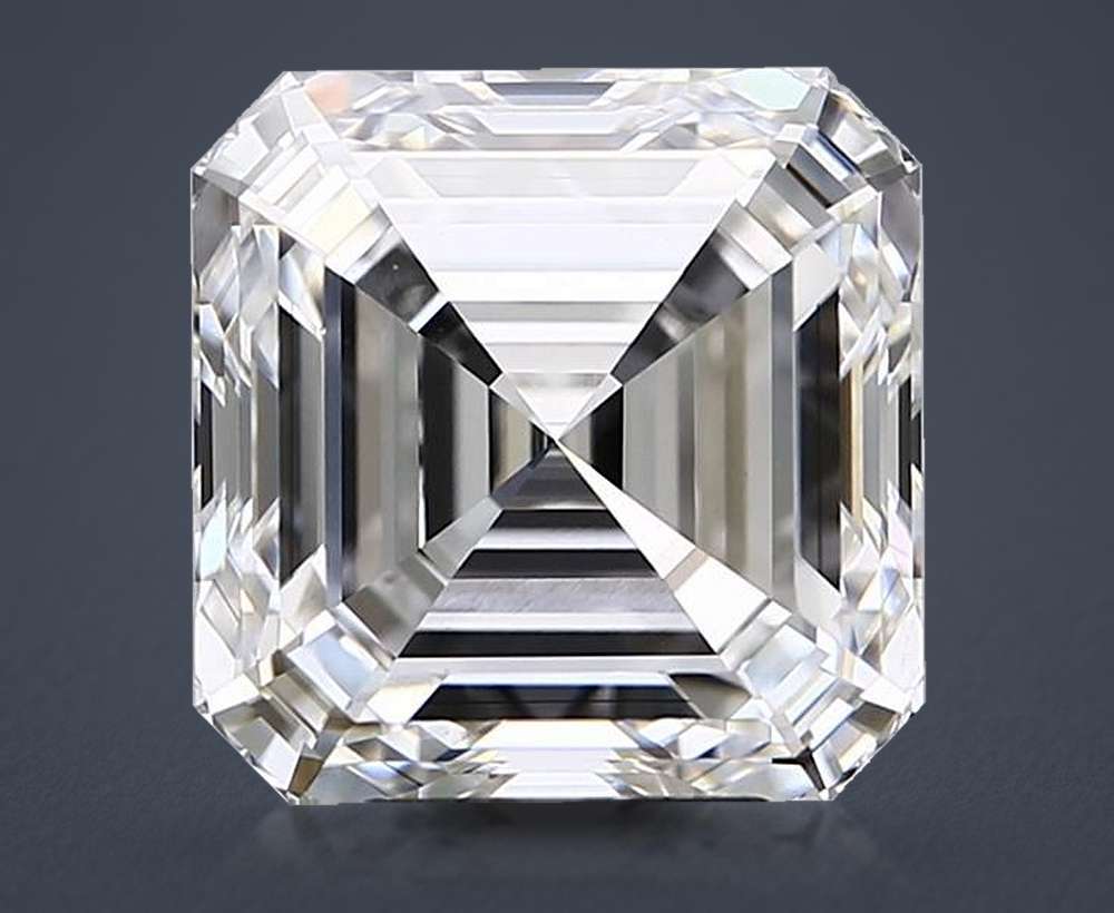 6.71ct G VS1 Rare Carat Ideal Cut Asscher Lab Grown Diamond