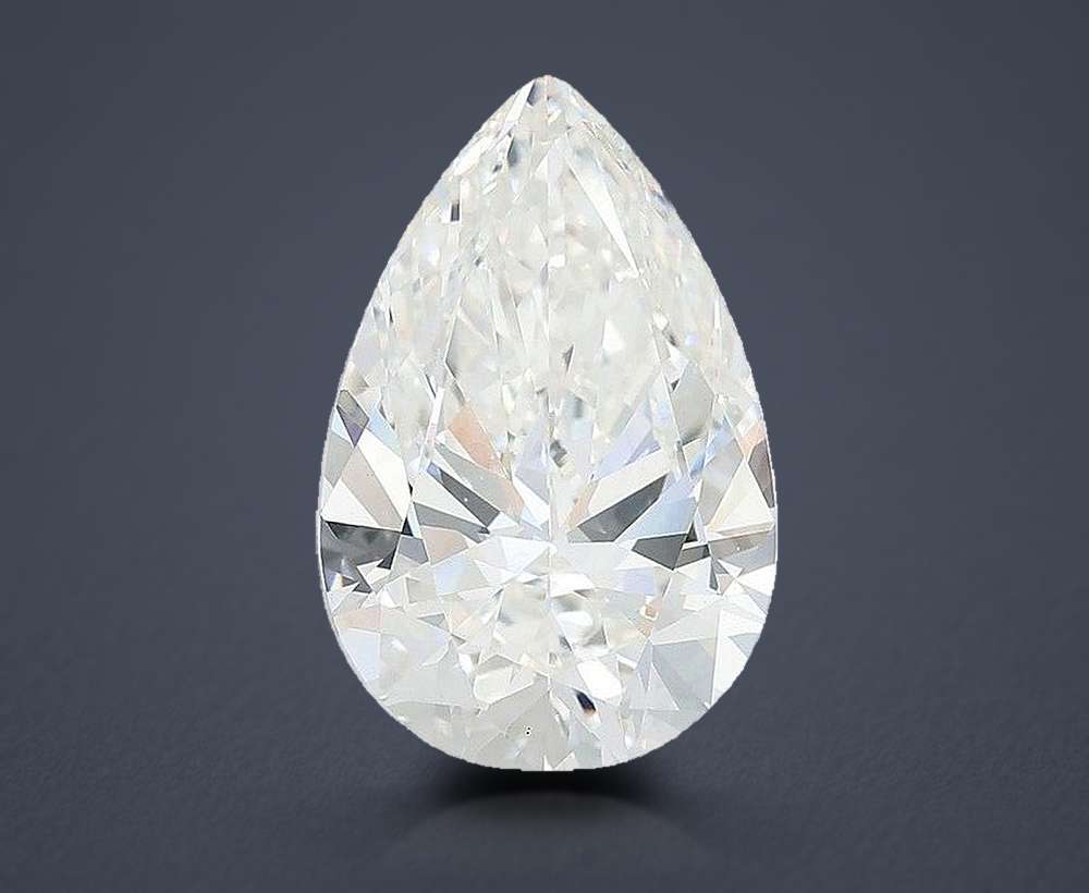 6.07ct G VS1 Rare Carat Ideal Cut Pear Lab Grown Diamond
