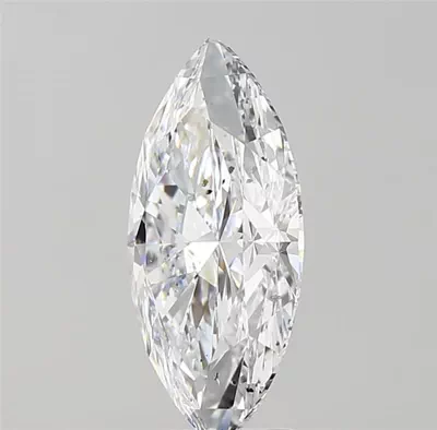 3.01ct D SI2 Rare Carat Ideal Cut Marquise Diamond