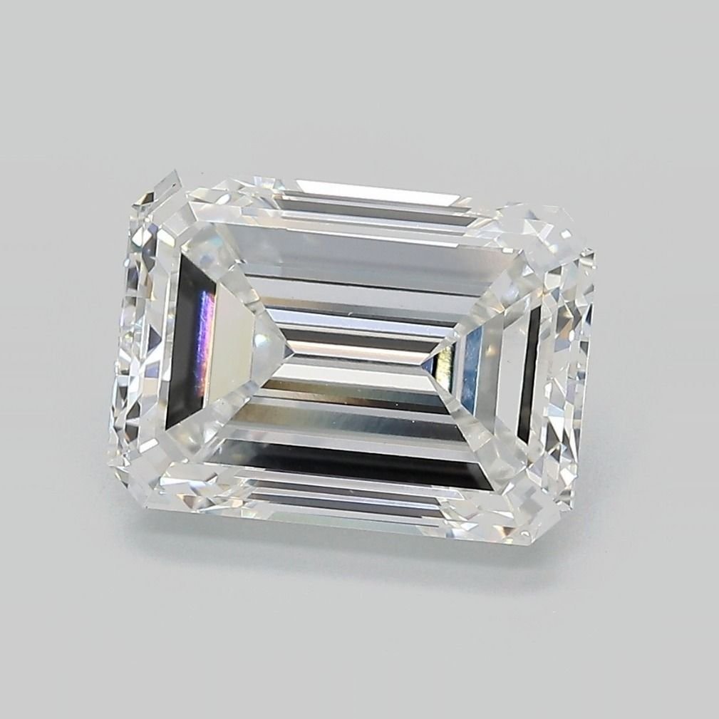 4.37ct E VS1 Very Good Cut Emerald Lab Grown Diamond