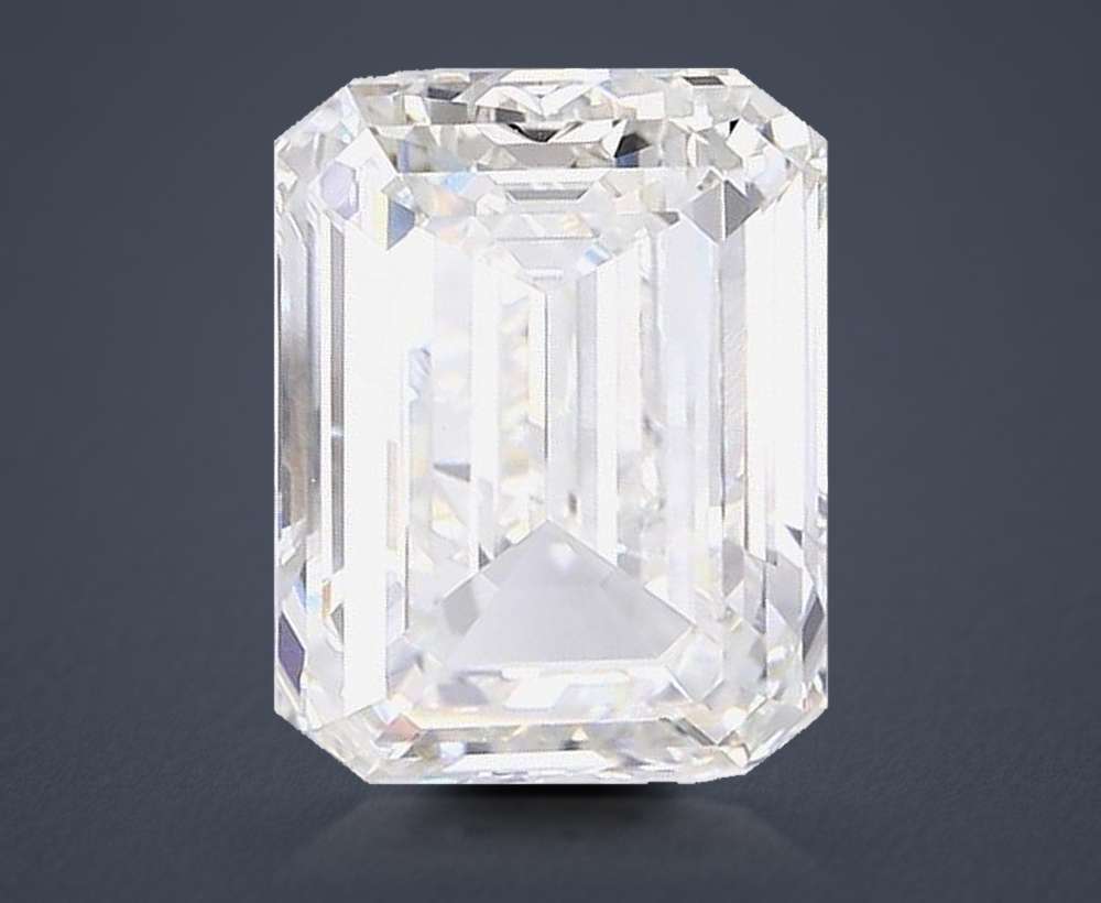 20.41ct H VVS2 Rare Carat Ideal Cut Emerald Lab Grown Diamond