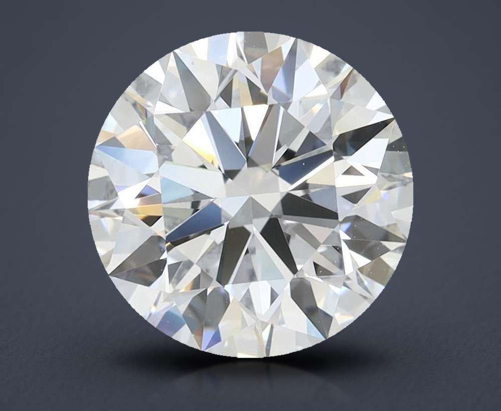2.77ct D VVS1 Rare Carat Ideal Cut Round Lab Grown Diamond