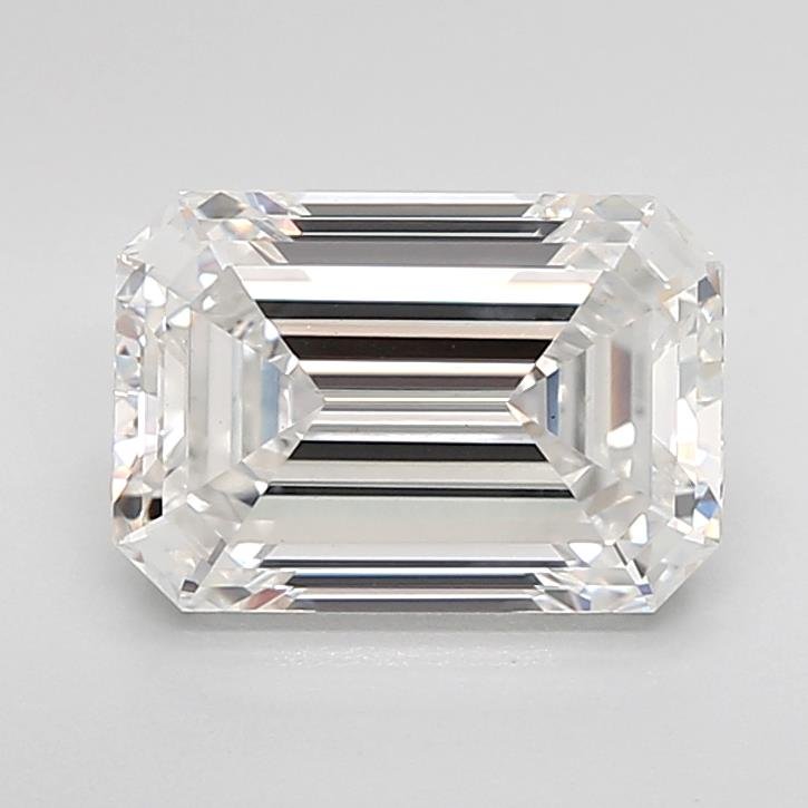 2.86ct E VS1 Rare Carat Ideal Cut Emerald Lab Grown Diamond