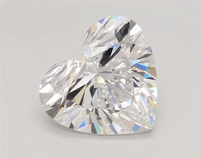 3.01ct D VS1 Rare Carat Ideal Cut Heart Lab Grown Diamond