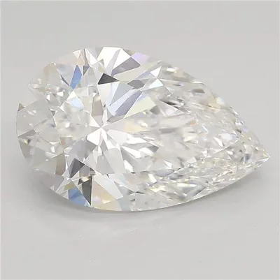 5.19ct F VVS2 Rare Carat Ideal Cut Pear Lab Grown Diamond