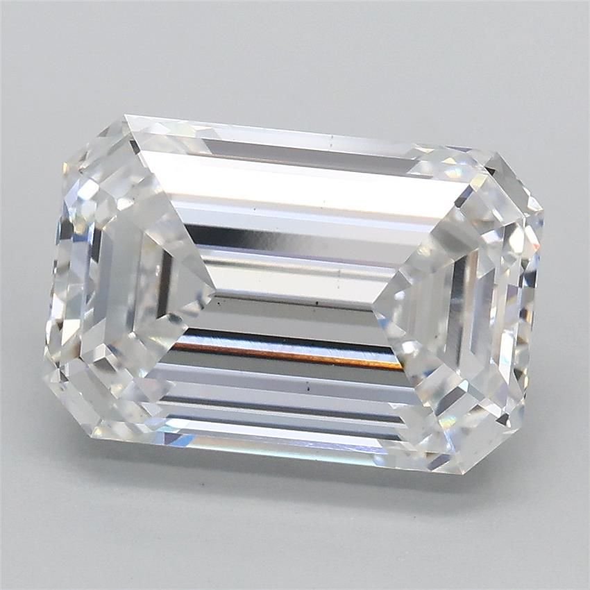 3.09ct E VS1 Rare Carat Ideal Cut Emerald Lab Grown Diamond