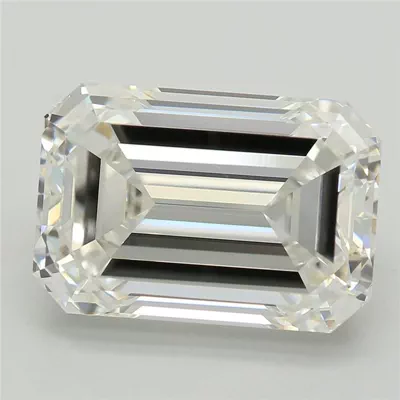 5.54ct F VVS2 Excellent Cut Emerald Lab Grown Diamond