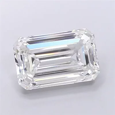 5.14ct F VVS2 Rare Carat Ideal Cut Emerald Lab Grown Diamond