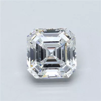 5.20ct G VS2 Rare Carat Ideal Cut Asscher Diamond