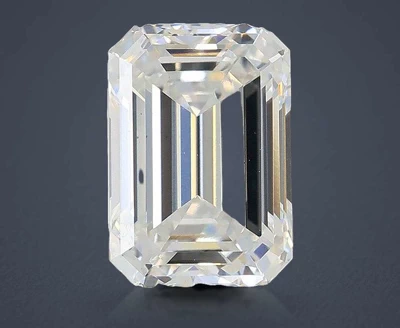 3.02ct E VS2 Rare Carat Ideal Cut Emerald Lab Grown Diamond