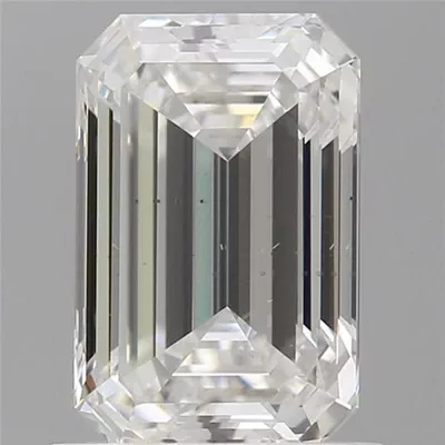 1.29ct E SI1 Rare Carat Ideal Cut Emerald Lab Grown Diamond