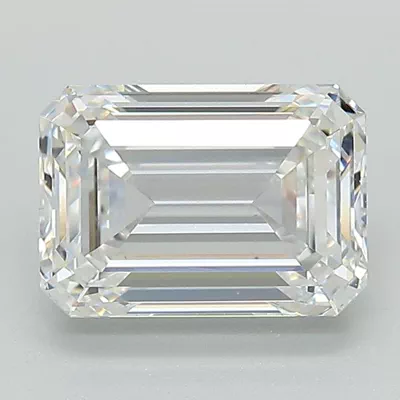 2.07ct E VVS2 Rare Carat Ideal Cut Emerald Lab Grown Diamond
