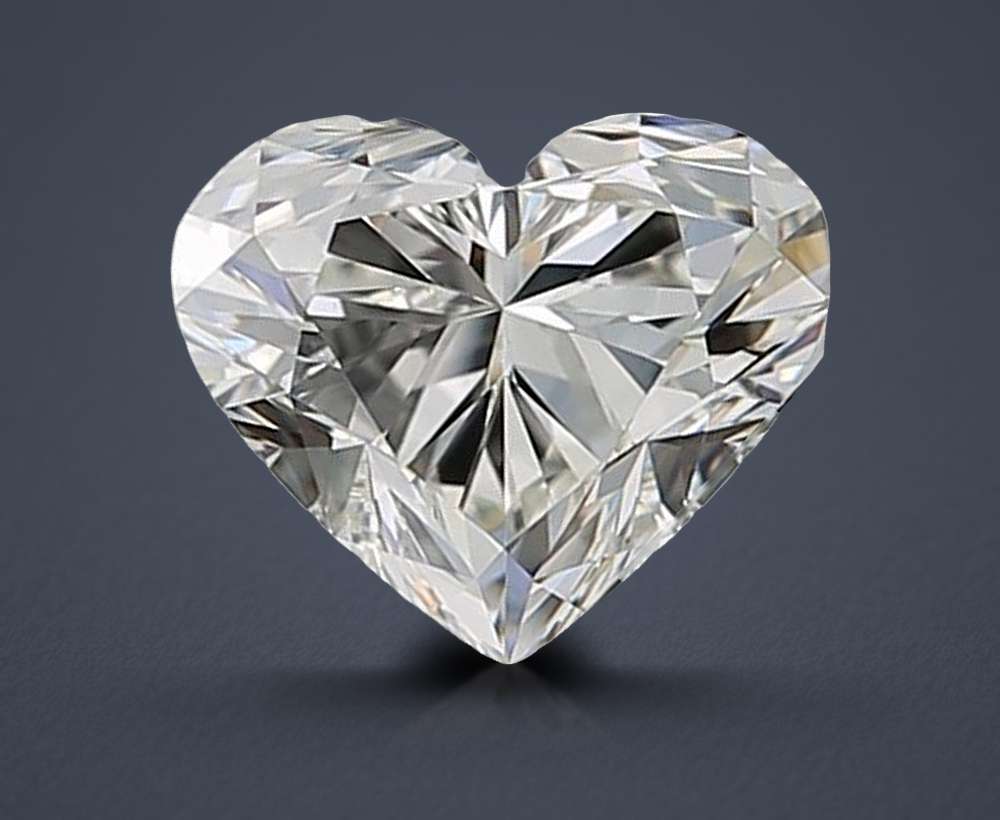 0.91ct I VS1 Rare Carat Ideal Cut Heart Diamond