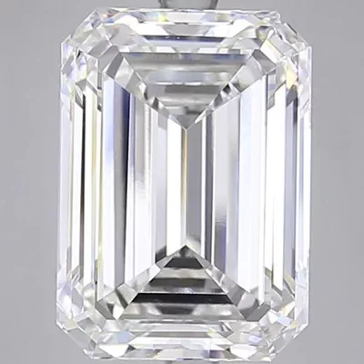 20.02ct F VVS2 Very Good Cut Emerald Lab Grown Diamond