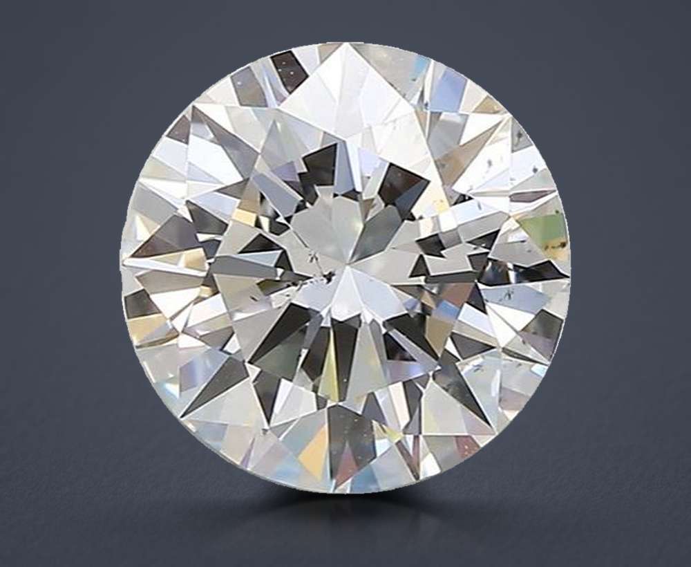 2.02ct F SI1 Rare Carat Ideal Cut Round Diamond