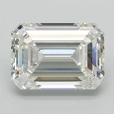 2.57ct F VS1 Rare Carat Ideal Cut Emerald Lab Grown Diamond