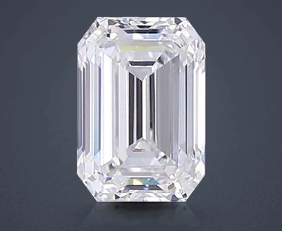 3.02ct E VS2 Rare Carat Ideal Cut Emerald Lab Grown Diamond