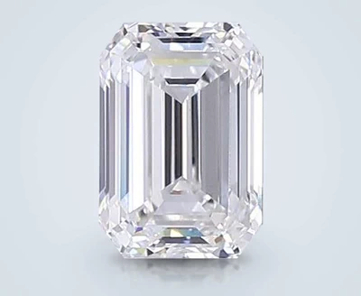 3.02ct E VS2 Rare Carat Ideal Cut Emerald Lab Grown Diamond