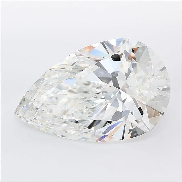 8.55ct F VVS2 Rare Carat Ideal Cut Pear Lab Grown Diamond