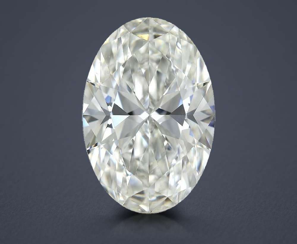 6.51ct H VS2 Rare Carat Ideal Cut Oval Diamond
