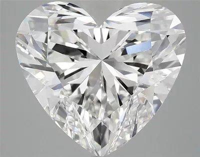 5.10ct F VS2 Rare Carat Ideal Cut Heart Lab Grown Diamond