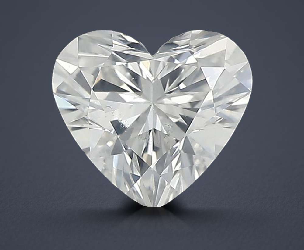 0.65ct F SI2 Rare Carat Ideal Cut Heart Diamond
