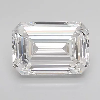 2.52ct E VS1 Rare Carat Ideal Cut Emerald Lab Grown Diamond