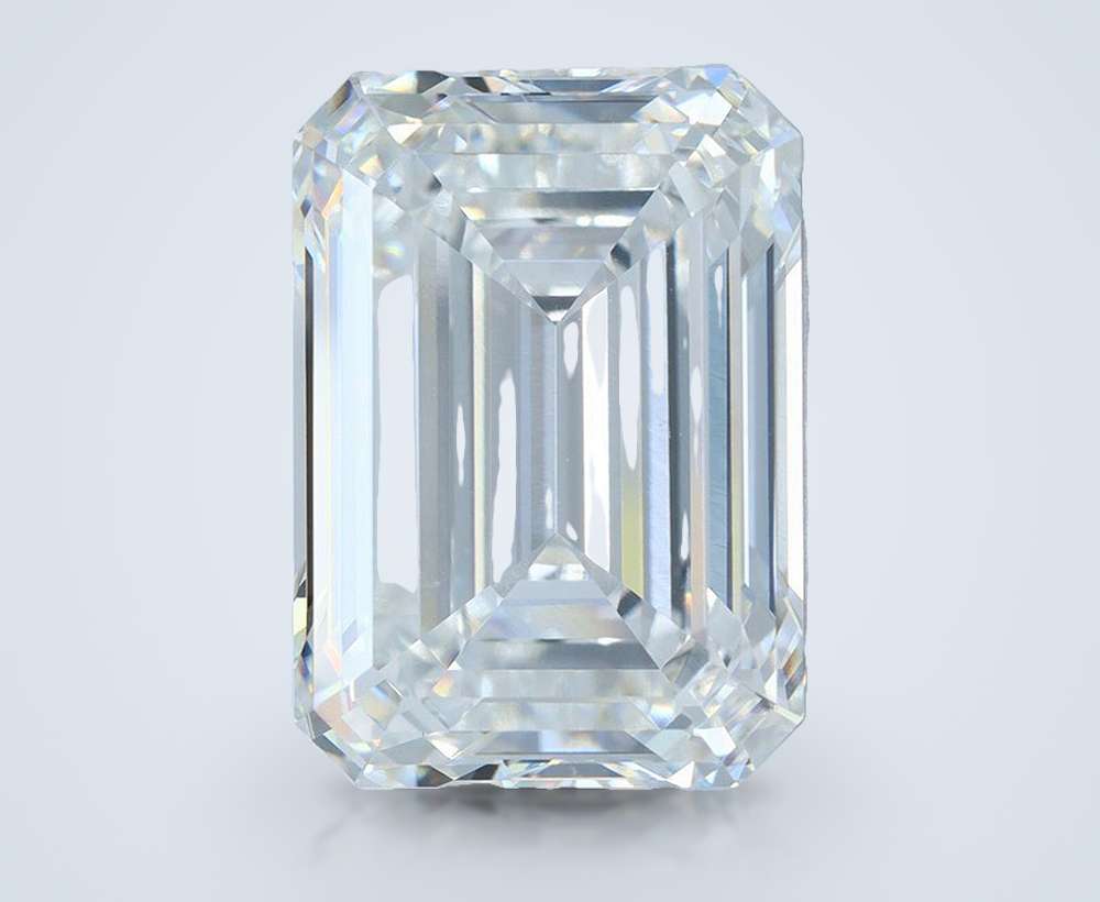 17.60ct F VVS2 Rare Carat Ideal Cut Emerald Lab Grown Diamond