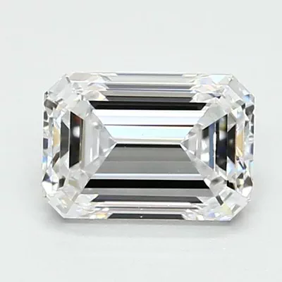 0.97ct D VVS1 Excellent Cut Emerald Lab Grown Diamond