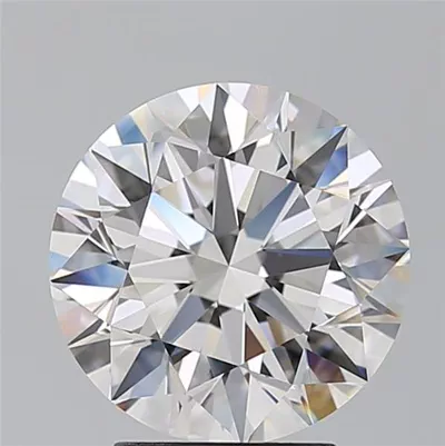 3.51ct F VS2 Rare Carat Ideal Cut Round Diamond