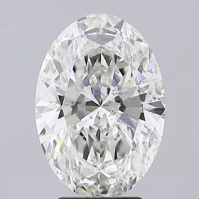 3.81ct G SI1 Rare Carat Ideal Cut Oval Lab Grown Diamond
