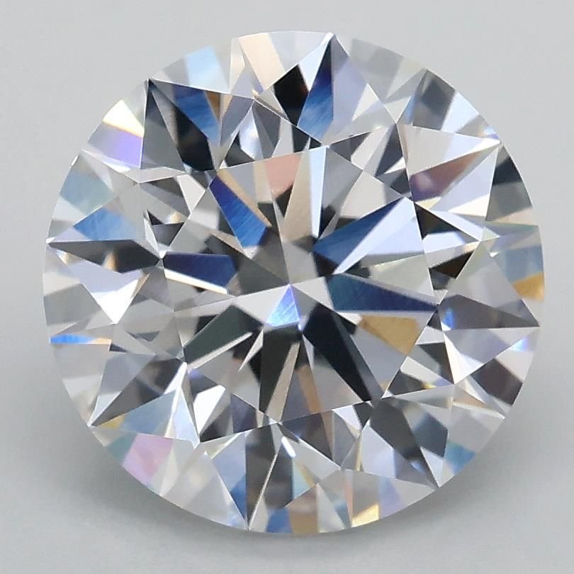 3.09ct E VVS2 Rare Carat Ideal Cut Round Lab Grown Diamond