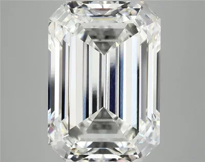 12.00ct F VVS2 Rare Carat Ideal Cut Emerald Lab Grown Diamond