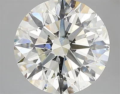 3.01ct K SI2 Rare Carat Ideal Cut Round Diamond