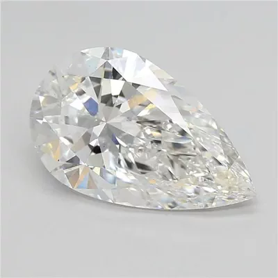 7.58ct E VS2 Rare Carat Ideal Cut Pear Lab Grown Diamond