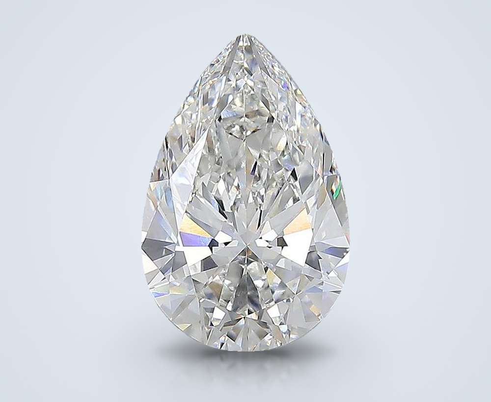 15.00ct F VVS2 Rare Carat Ideal Cut Pear Lab Grown Diamond