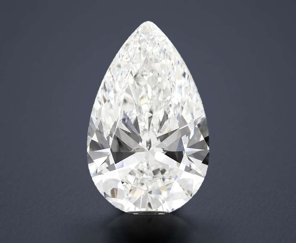 14.09ct F VS1 Rare Carat Ideal Cut Pear Lab Grown Diamond