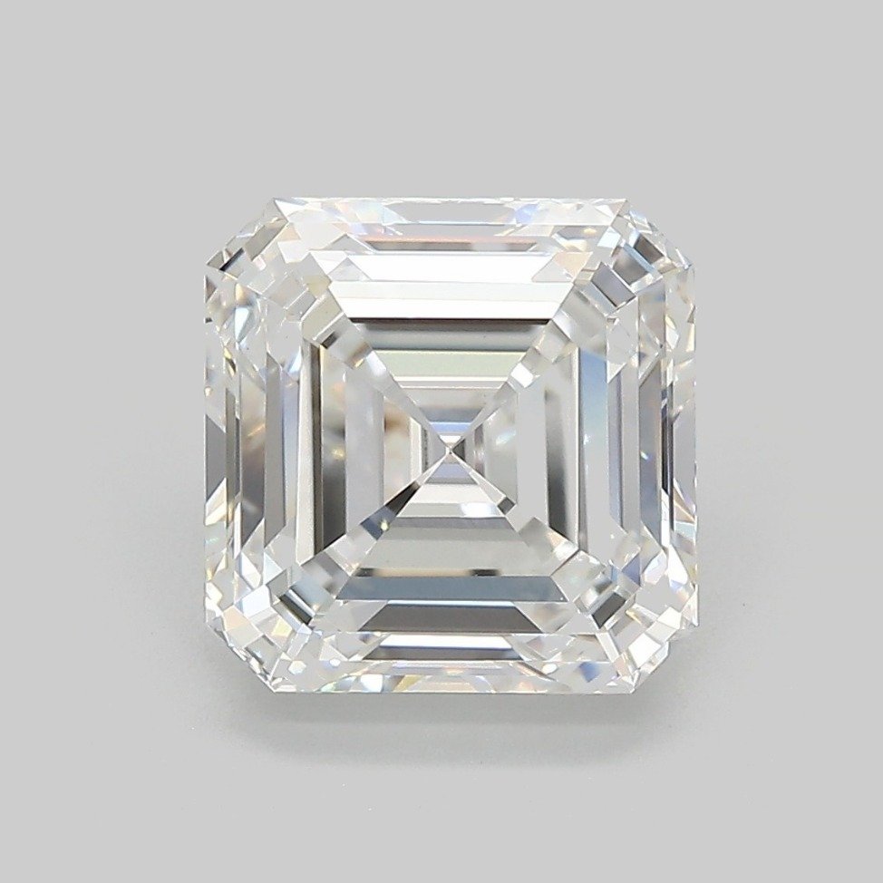 4.06ct E VVS2 Rare Carat Ideal Cut Asscher Lab Grown Diamond