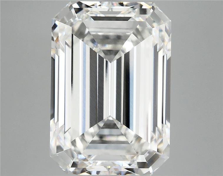 12.27ct F VVS2 Rare Carat Ideal Cut Emerald Lab Grown Diamond