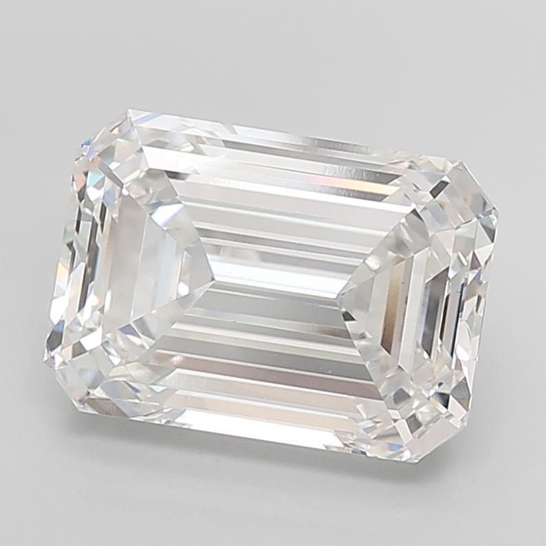 11.04ct F VS1 Rare Carat Ideal Cut Emerald Lab Grown Diamond