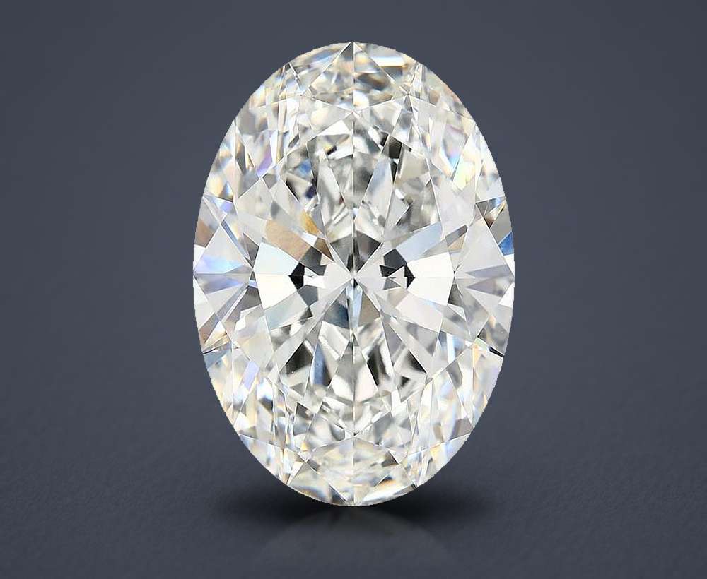 11.50ct E VVS2 Rare Carat Ideal Cut Oval Lab Grown Diamond