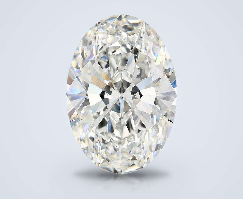 11.50ct E VVS2 Rare Carat Ideal Cut Oval Lab Grown Diamond
