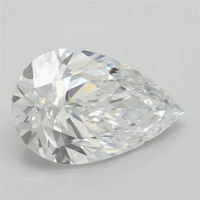 1.34ct D VVS2 Rare Carat Ideal Cut Pear Lab Grown Diamond