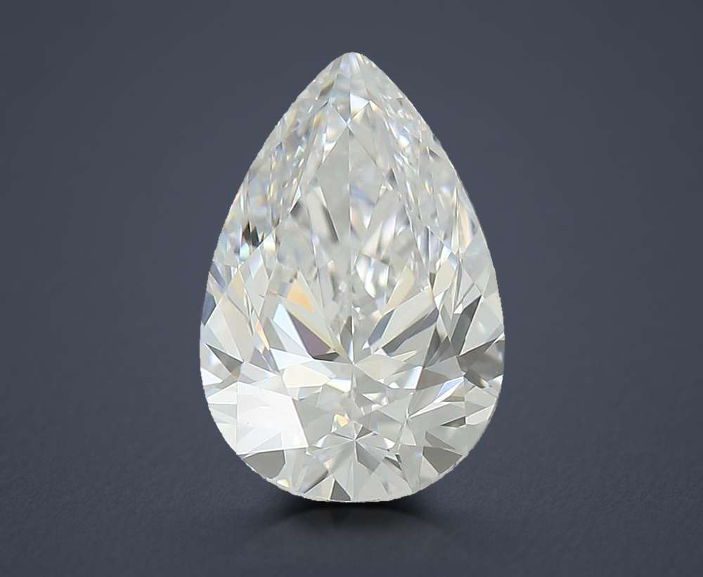 1.34ct D VVS2 Rare Carat Ideal Cut Pear Lab Grown Diamond