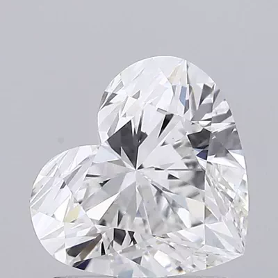 1.42ct F VS1 Rare Carat Ideal Cut Heart Lab Grown Diamond