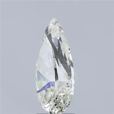 4.01ct K SI1 Rare Carat Ideal Cut Pear Diamond