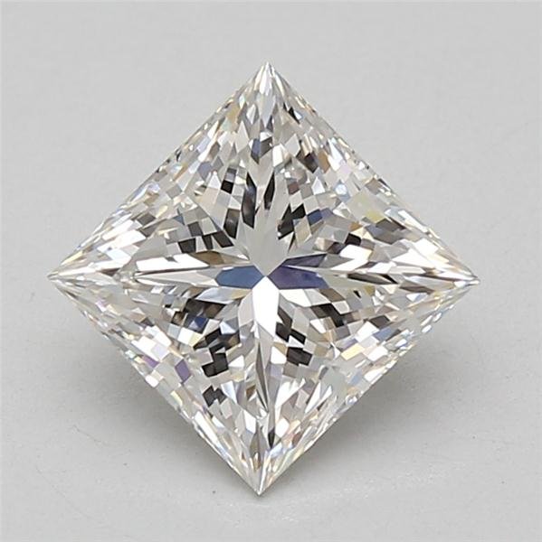 2.06ct F VVS2 Rare Carat Ideal Cut Princess Lab Grown Diamond