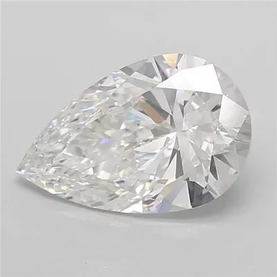 6.08ct F VVS2 Rare Carat Ideal Cut Pear Lab Grown Diamond