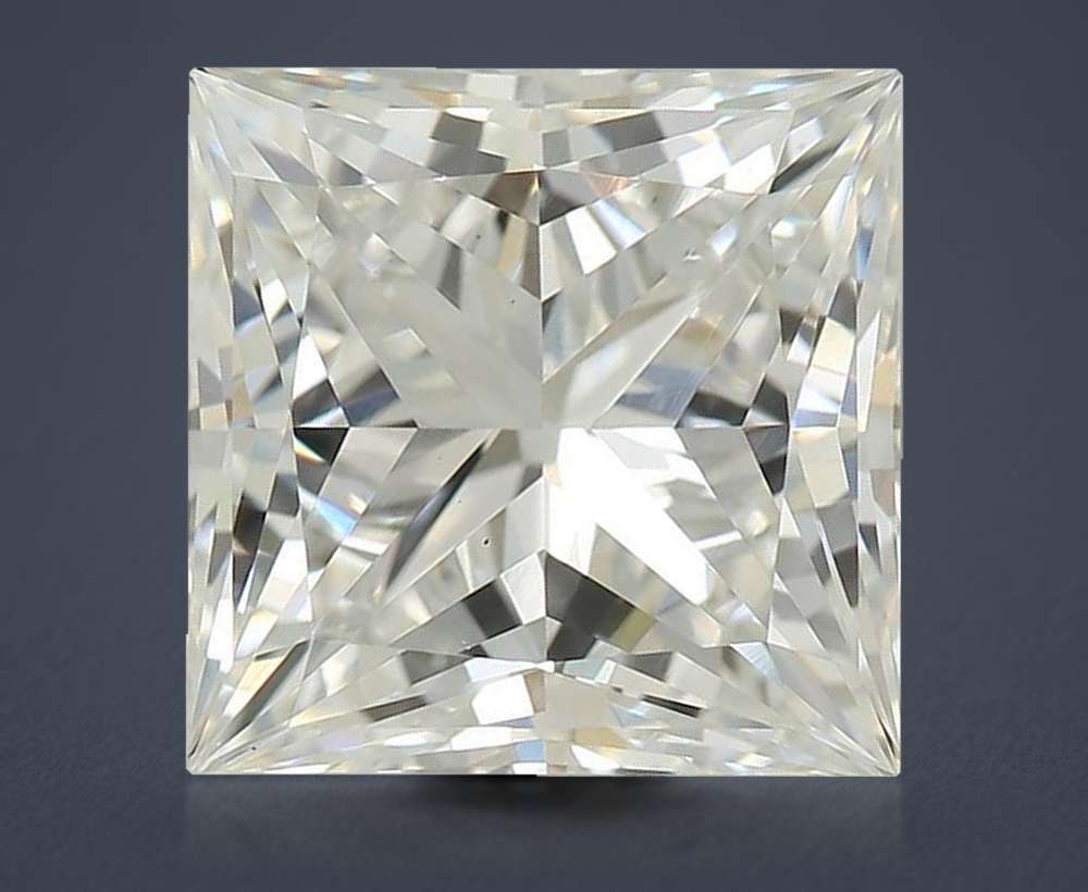 2.54ct E VS1 Rare Carat Ideal Cut Princess Lab Grown Diamond