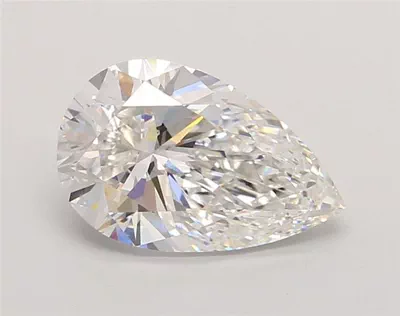 2.04ct F VVS2 Rare Carat Ideal Cut Pear Lab Grown Diamond